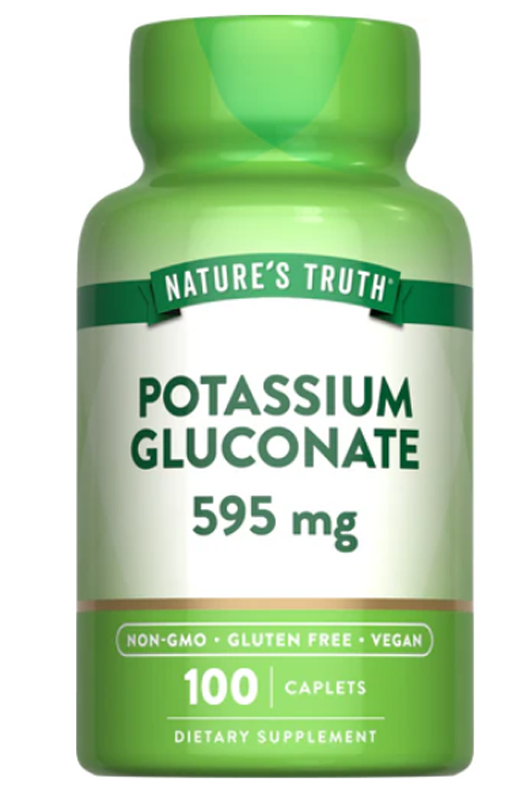 Potassium Gluconate 595 mg - 100 Caplets Potassium Gluconate 595 mg - 100 Caplets